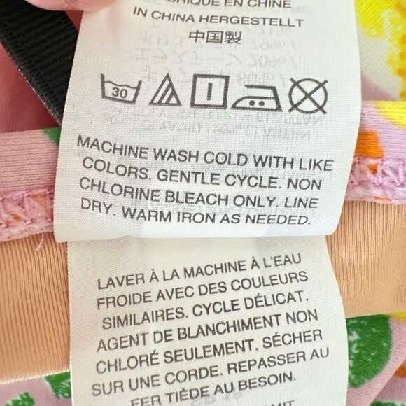 J.Crew Women Size 34B Bikini Top and Small Bikini Bottom Pink Lemon Print Bikini - Picture 14 of 14